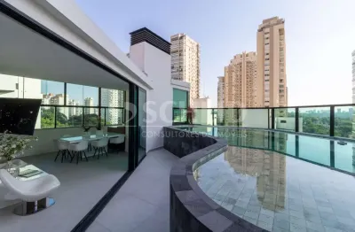 Campo belo exclusiva cobertura duplex com piscina, cinema e 4 suítes