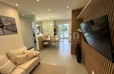 Apartamento mobiliado para locação 2 dormitórios 1 suíte 1 vaga + varanda