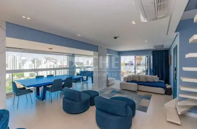 Cobertura á venda no alto da boa vista com 227m², 3 quartos sendo 3 suítes, 3 vagas.