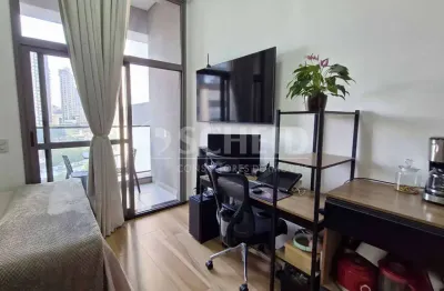 Apartamento á venda no brooklin com 27m², 1 quarto sendo 1 suíte.