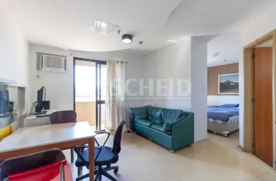 Flat á venda no brooklin com 34m², 1 quarto, 1 vaga.