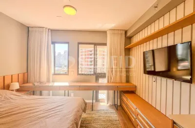 Studio venda  brooklin na chácara santo antônio com 21m, mobiliado.