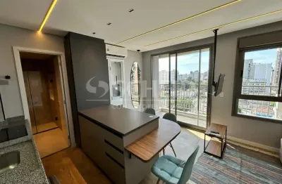 Apartamento/stúdio - mobiliado - 37m² - 1 dorm. - ar condicionado - metrô - alto da boa vista