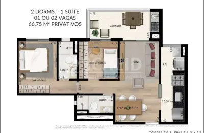 Apartamento  2 dormitórios, 1 banheiro, 1 vaga nossa senhora do sabará