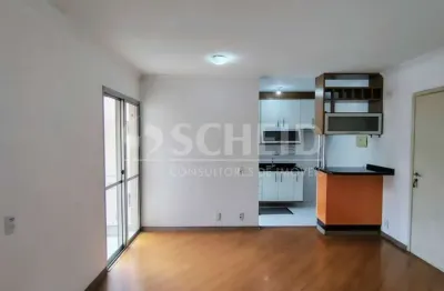 Apartamento para locação, 2 quartos, sala, varanda, cozinha americana e 1 vaga.