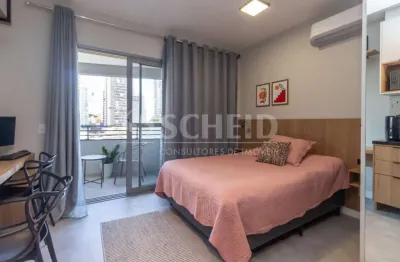 Studio mobiliado de 25m² com lazer completo próximo ao metrô brooklin