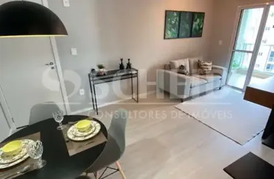 Apartamento á venda no morumbi com 55,60m², 2 quartos sendo 1 suíte, 2 vagas.