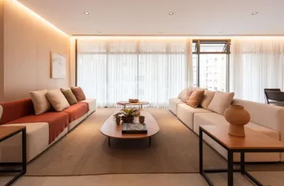 Apartamento venda em brooklin paulista com 4 quartos, sendo 4 suítes, 209m² 3 vagas