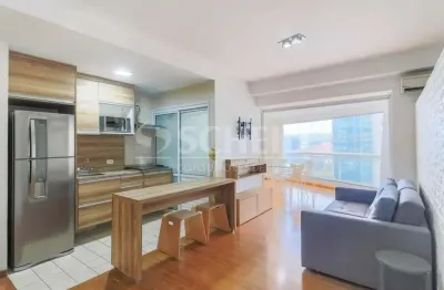 Apartamento à venda de 50m2, 1 suite, 1 vaga, porteira fechada, no brooklin