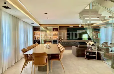 Cobertura 4 suítes, 510 m mobiliada, piscina privativa, lazer completo, alto da boa vista 5 vagas