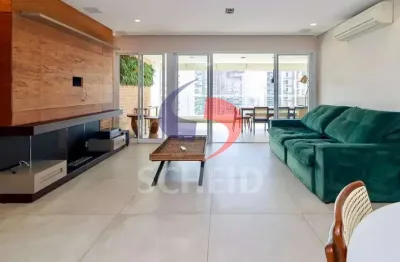 Apartamento com 2 suítes, mobiliado, varanda gourmet, churrasqueira, lazer completo, brooklin