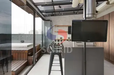 Cobertura mobiliada para locação na Bela Vista. Nova, com muito estilo, pronta para morar.