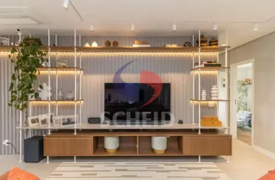 Apartamento á Venda no Brooklin com 105m², 2 quartos sendo 2 suítes, 2 vagas.