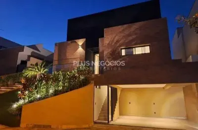 Luxuosa casa semi-mobiliada no residencial cyrela landscape - 317m², 4 suítes, piscina, espaço gour