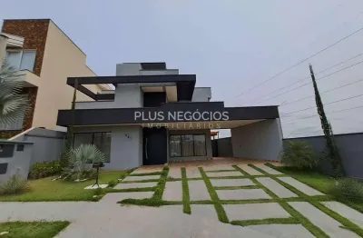 Elegância e o conforto em cada detalhe desta magnífica casa térrea dos seus sonhos no condomínio ib