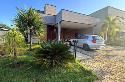 Linda casa para venda e locação no alphaville nova esplanada 3 - 2 suítes e vista da área gourmet p