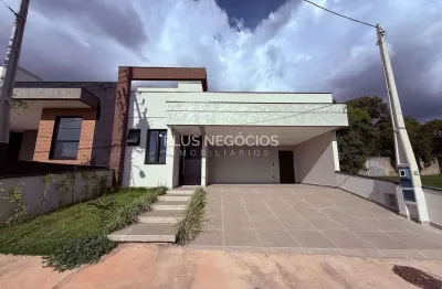 Casa térrea moderna à venda no condomínio flores, um dos condomínios mais bem localizados da cidade