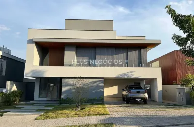 Casa nova no alphaville 2 com 5 suítes, piscina com borda infinita e vista incrível — estuda até 10