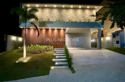Casa térrea à venda no alphaville nova esplanada 4 – 3 suítes, escritório, piscina com aquecimento