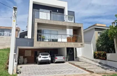 Casa em condomínio fechado mont blanc – sorocaba | 4 suítes, piscina, energia solar e aceita permut