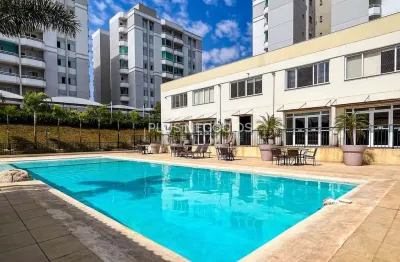 Apartamento para locação no condominio nature clube, semi mobiliado, andar alto
