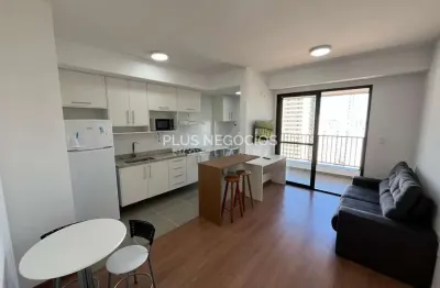 Flat mobiliado para locação condomínio completo com lazer rua do mercadão campolim, parque campolim