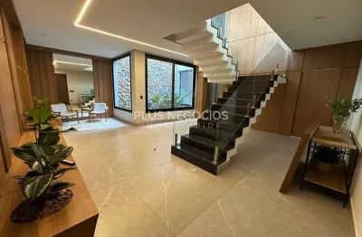 Casa de luxo recém-finalizada no condomínio saint patrick, sorocaba: 4 suítes, elevador, mobiliada