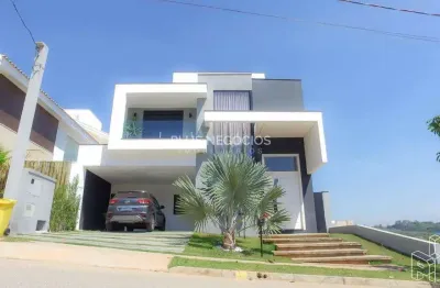 Chácara ondina, sorocaba: sobrado de luxo com 3 suítes (master c/ hidro), acabamento impecável & ac