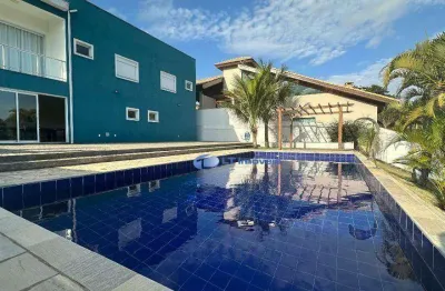 Casa com 5 dormitórios para alugar, 600 m² por r$ 15.150,00/mês - chácaras rurais de guararema - jacareí/sp