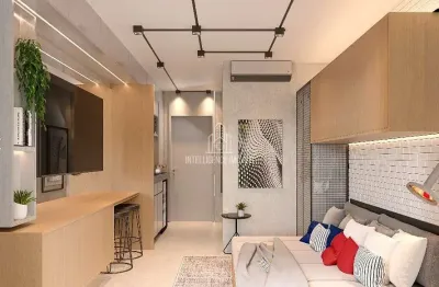 ** apartamento à venda em condomínio, studio com 21m² com sacada, jardim aclimação, cuiabá, mt