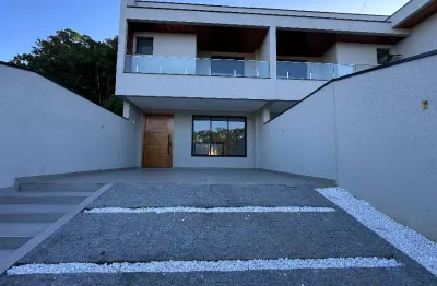 Lindo  sobrado novo com 1 suíte mais 2 quartos à venda no bairro anita garibaldi em joinville - sc