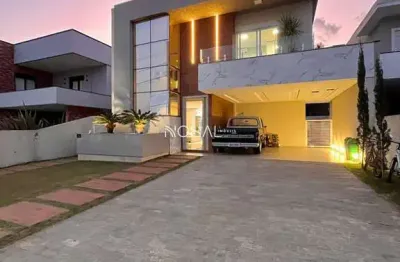Casa com 3 suítes, piscina, semimobiliada, em condomínio, ponta grossa - pr