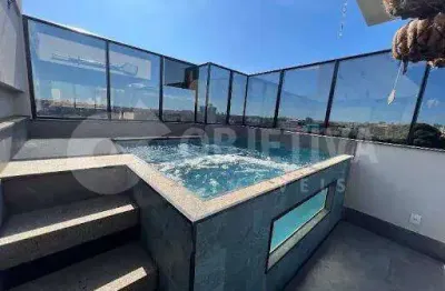 Incrível cobertura duplex a venda localizada no bairro santa mônica em uberlândia