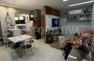 Apartamento à venda, 2 quartos, 1 suíte, 2 vagas, santa monica - uberlandia/mg