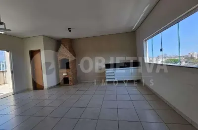 Cobertura para aluguel, 3 quartos, 1 suíte, 2 vagas, santa monica - uberlandia/mg