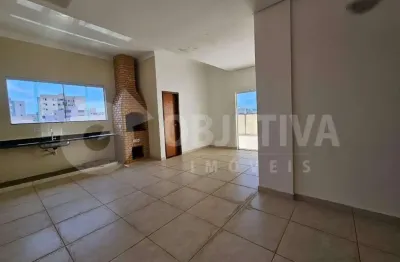 Cobertura para aluguel, 3 quartos, 1 suíte, 2 vagas, santa monica - uberlandia/mg