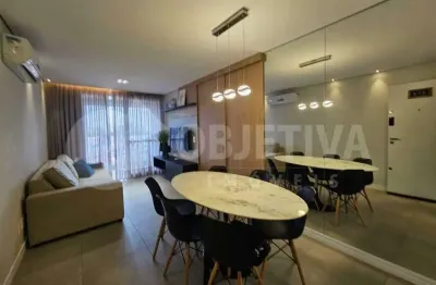 Apartamento totalmente mobiliado disponível para aluguel no bairro santa monica próximo ao pátio sabia, prefeitura e center shopping