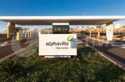 Terreno em condomínio à venda, alphaville 1 - uberlandia/mg