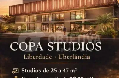 Studio à venda, 1 quarto, 1 suíte, 1 vaga, copacabana - uberlandia/mg