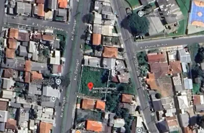 Excelente terreno para construtores com 1.080 m² de frente para a av. portugal - guarani