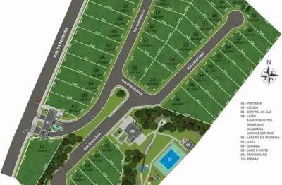 Terreno em condomínio fechado à venda na Rua Odete Laura Foggiato, Atuba, Curitiba