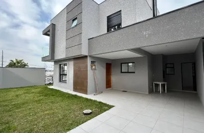 Sobrado novo de esquina com 149 m² com 2 vagas - boa vista - curitiba