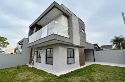 Sobrado novo de esquina com 149 m² com 2 vagas - boa vista - curitiba