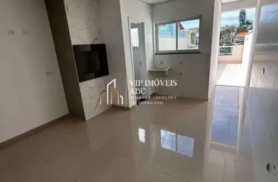Cobertura à venda 95m², 2 dormitórios no bairro paraíso em santo andré
