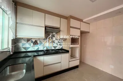 Lindo sobrado 3 dorm, 2 vagas, parque erasmo assunção em santo andré