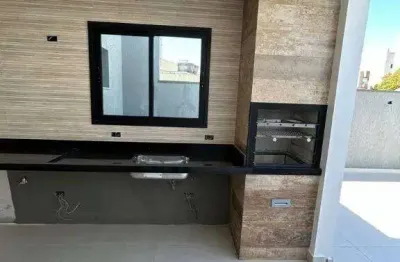 Linda cobertura 104m² com elevador na vila valparaiso r$539mil