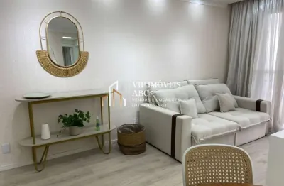 Lindo apartamento à venda 59m² edifício atlanta santo andré r$459 mil
