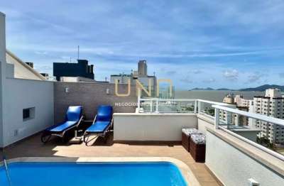 Cobertura com 3 quartos, 172 m² privativos, à venda por r$ 2.720.000- rua duarte schutel - centro - florianópolis/sc