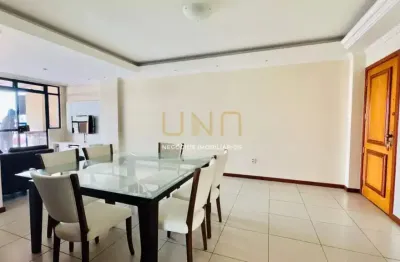 Amplo apartamento com 3 quartos, 1 suíte, 116 m², sacada com churrasqueira, vaga livre e coberta.