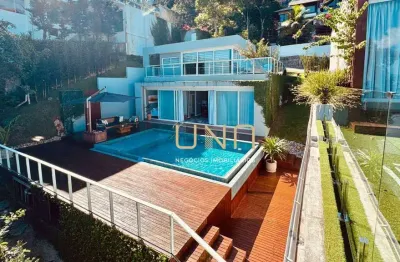Casa com 5 dormitórios à venda, 600 m² por r$ 5.490.000,00 - sambaqui - florianópolis/sc